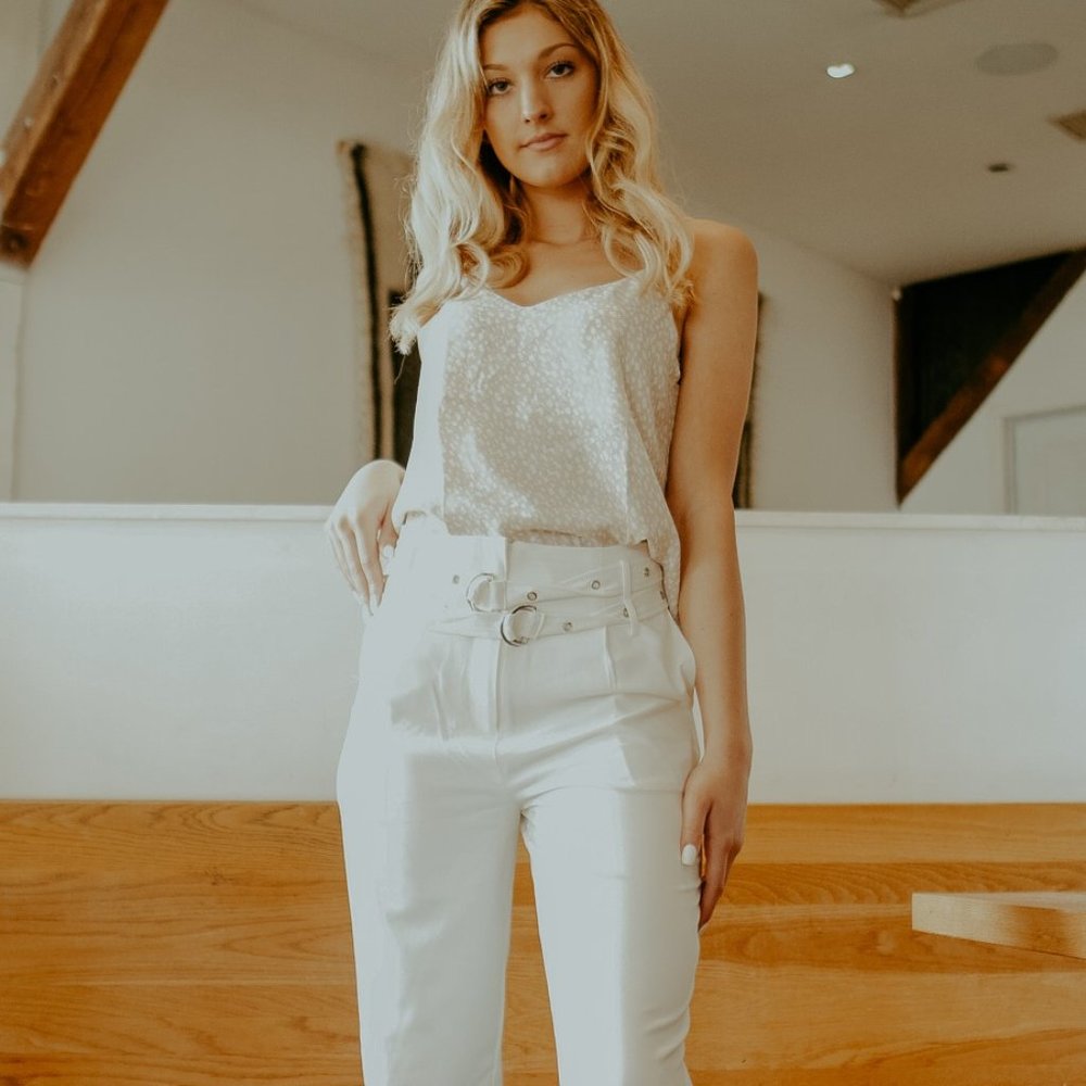 Faith Belted Straight Pant